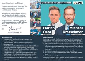 CDU- Gemeinsam für unsere Heimat!