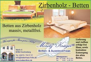 Zirbenholz-Betten