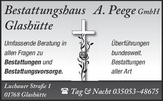 Bestattung Peege - 4. Serie